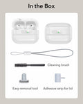 AirPods Pro 3 Pulse FlickLock Charging Case Cover White in the box