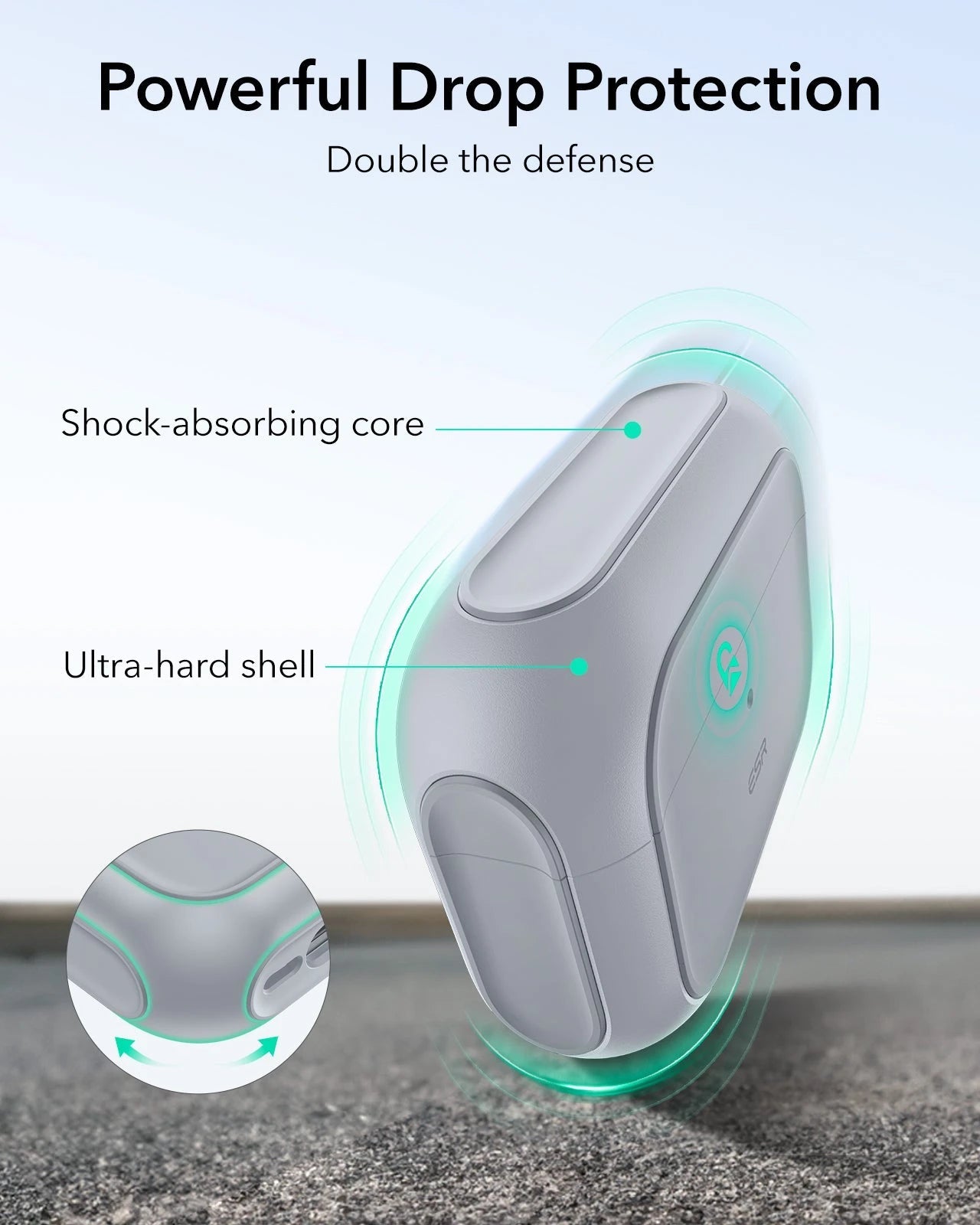 AirPods Pro (2023/2022/2019) Orbit Hybrid Case (HaloLock) - Gray ESR ESR