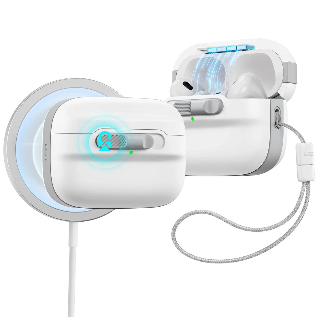 AirPods Pro (2023/2022/2019) Pulse FlickLock Case (HaloLock) - White ESR ESR