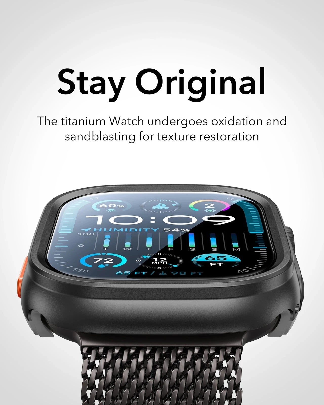 ESR Apple Watch Ultra 3 Case with Screen Protector Black