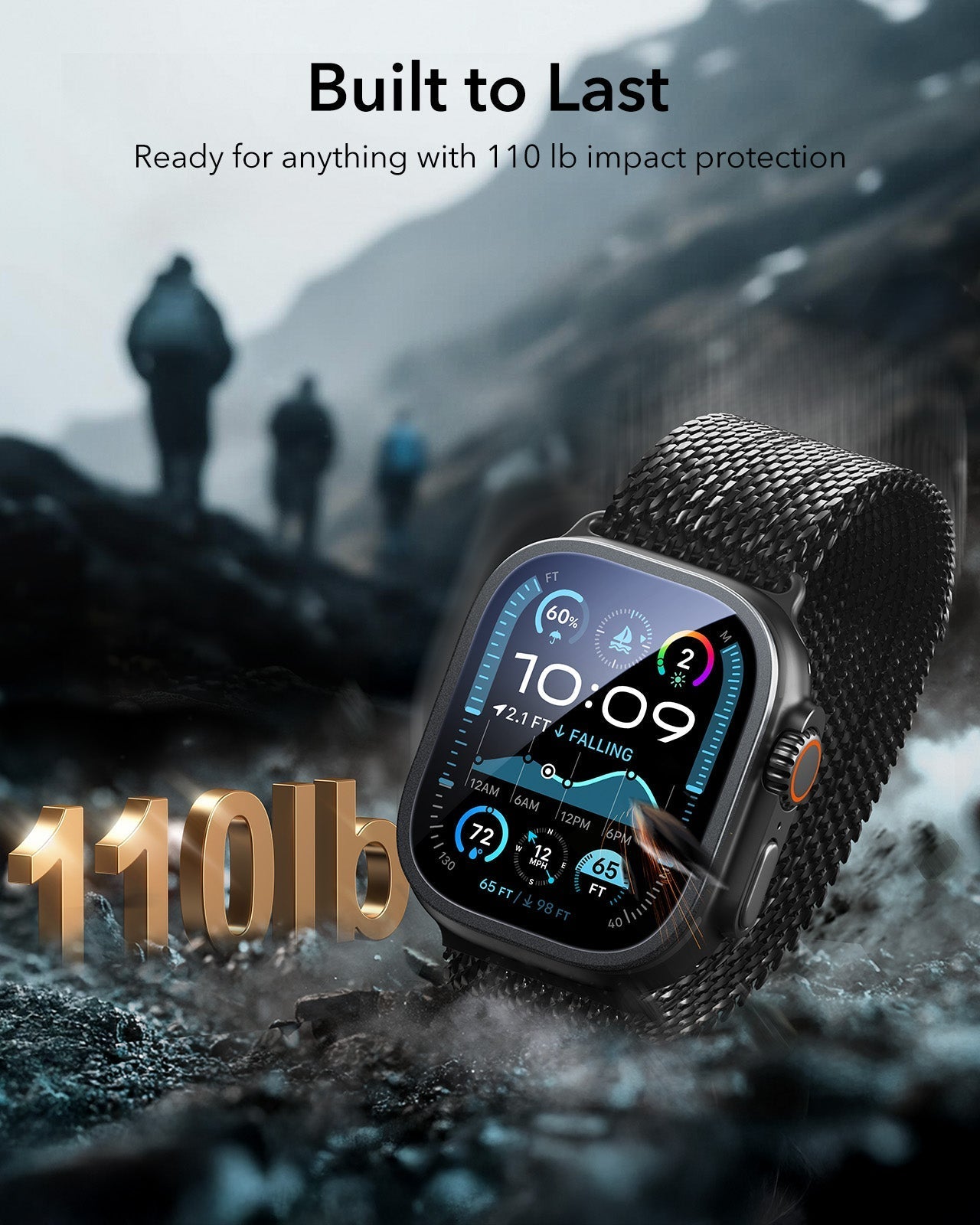 ESR Apple Watch Ultra 3 2025 Screen Protector Black Built to Last