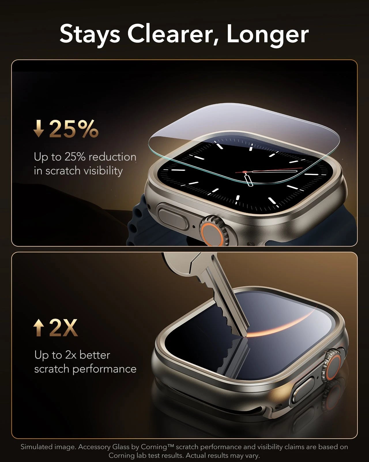 Apple Watch Ultra 3 Armorite® Pro Protection Set - Titanium ESR ESR