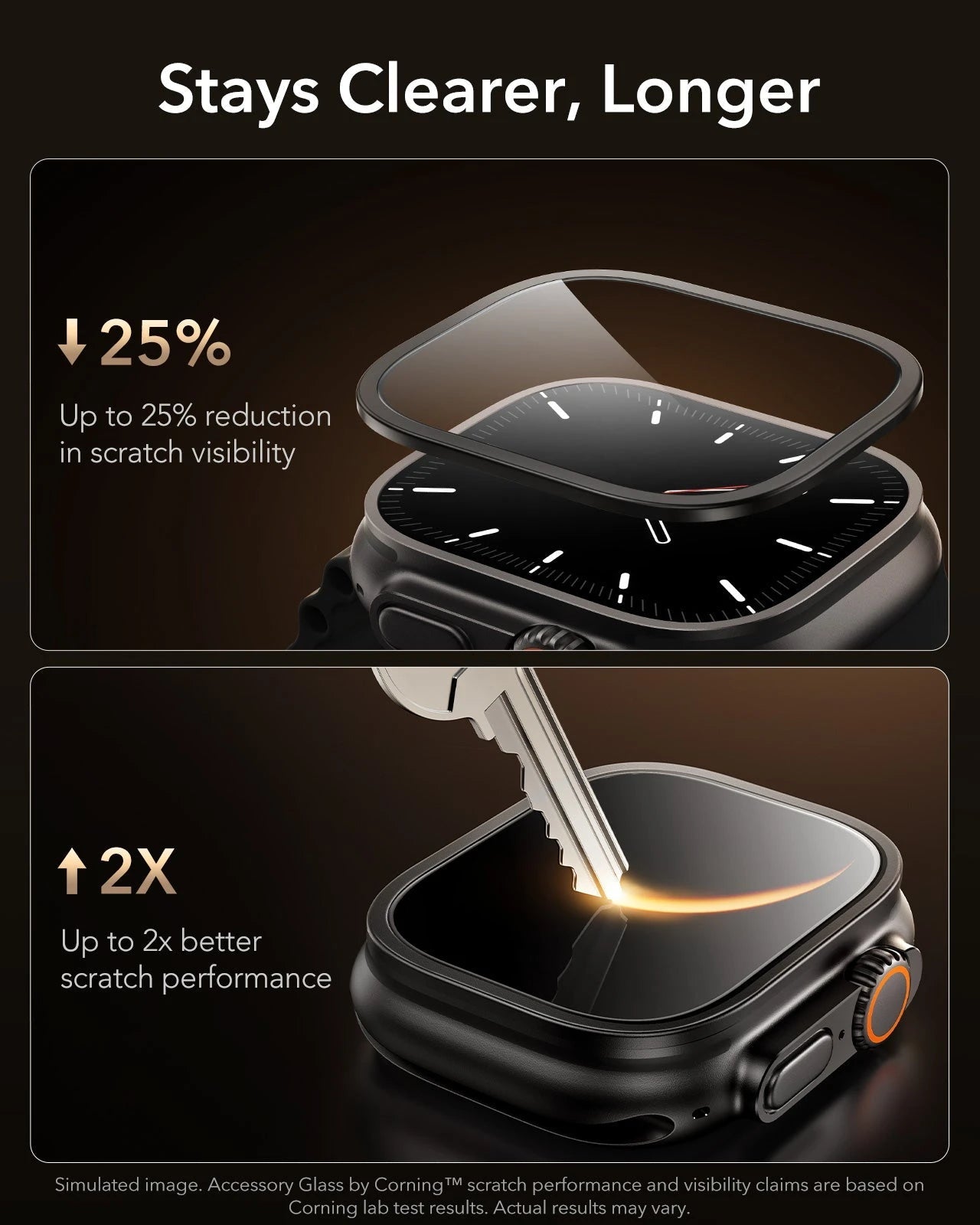 Apple Watch Ultra 3 Armorite® Pro Screen Protector (Bezel) - Black ESR ESR