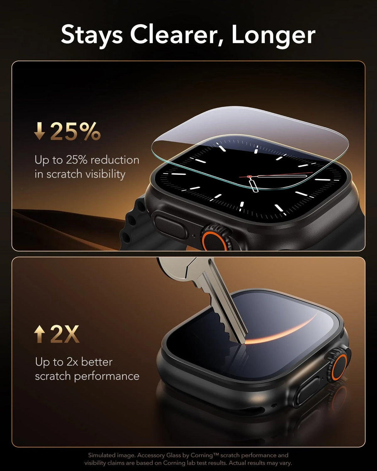 Apple Watch Ultra 4 Armorite® Pro Screen Protector -2 Pack ESR ESR