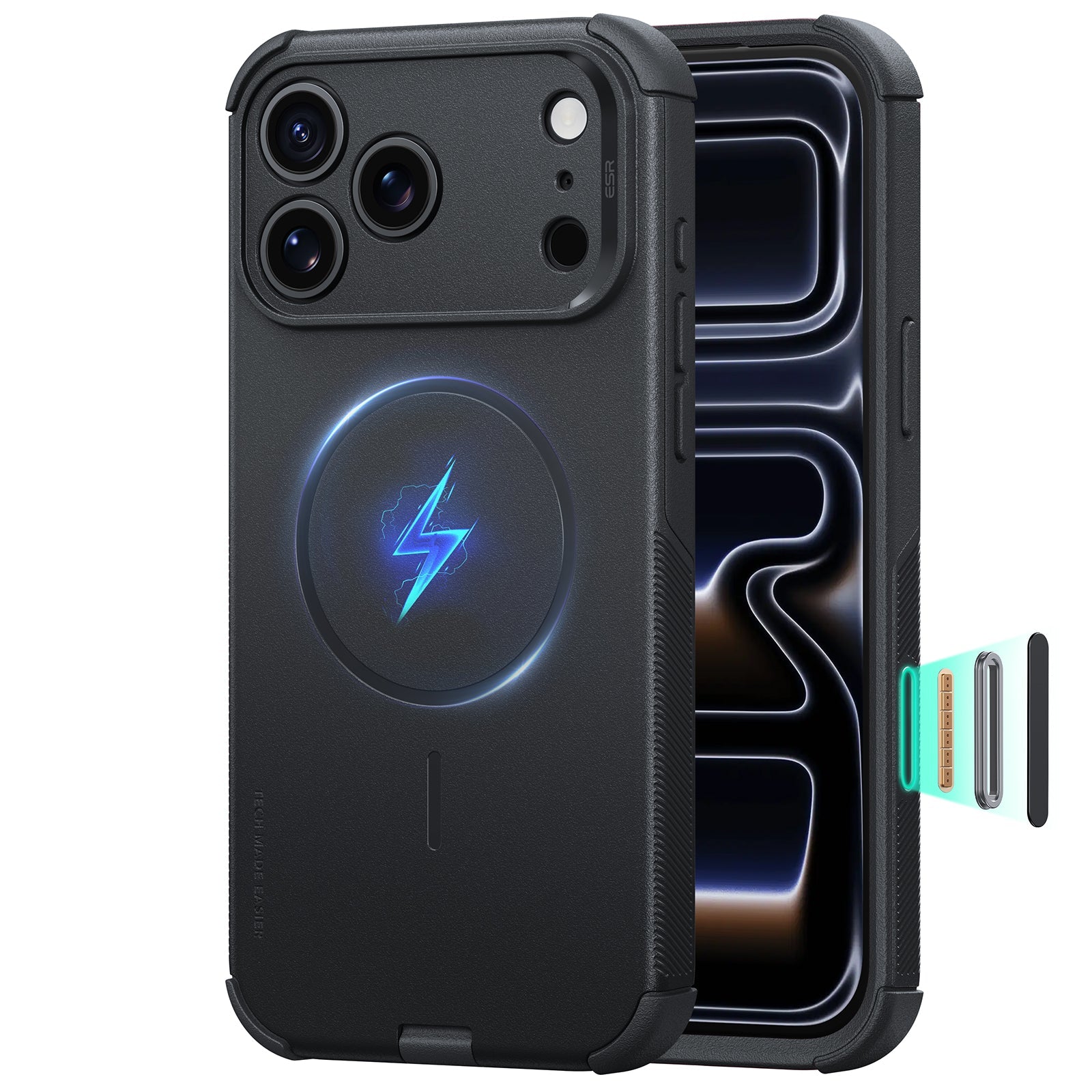 ESR Black iPhone 18 Pro Case Tough Phone Case with Magsafe
