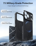 ESR Black iPhone 18 Pro Max Tough Phone Case Magsafe with Stand 7X Military-Grade Protection