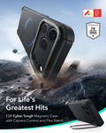 ESR Black iPhone 18 Pro Tough Phone Case Magsafe with Stand For Life's Greatest Hits