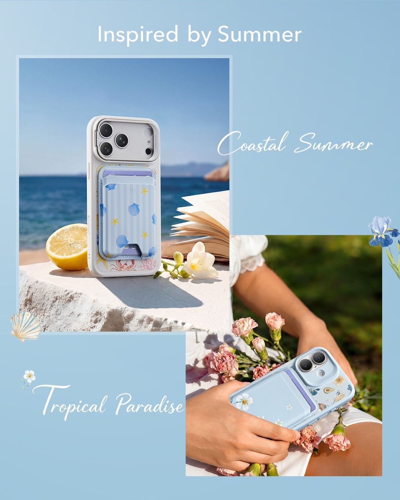 Classic-Magnetic-Wallet-Tropical-Paradise-ESR-Inspired by Summer