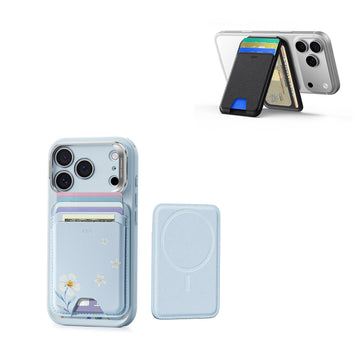 Classic Magnetic Wallet and Wallet Stand Bundle - Tropical Paradise&Midnight Black
