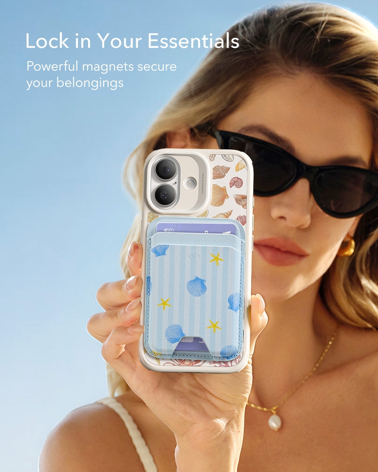 Classic-Magnetic-Wallet-Coastal-Summer-ESR-Lock in Your Essentials