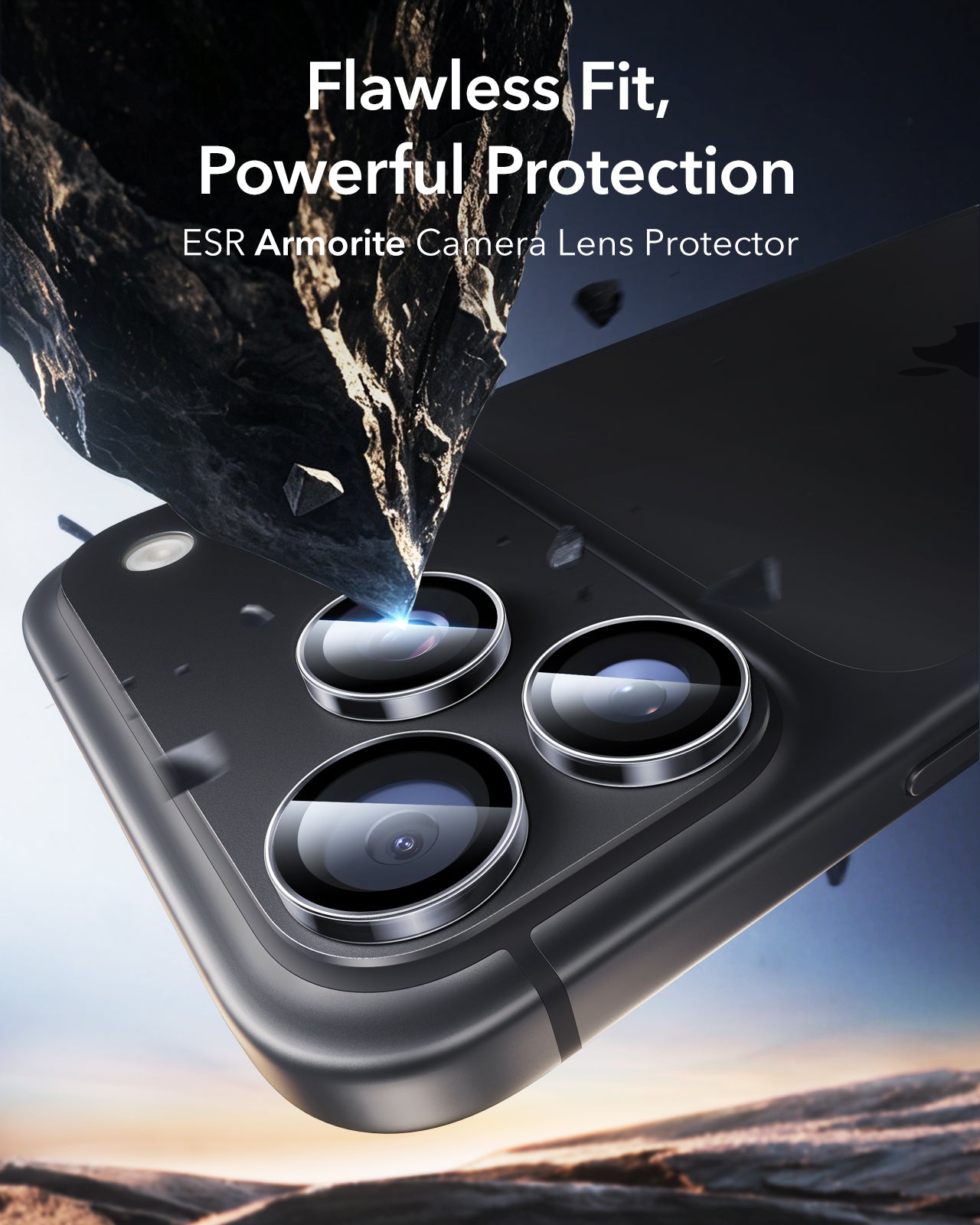 ESR Clear iPhone 18 Pro/Pro Max Armorite Camera Lens Protector Flawless Fit,  Powerful Protection