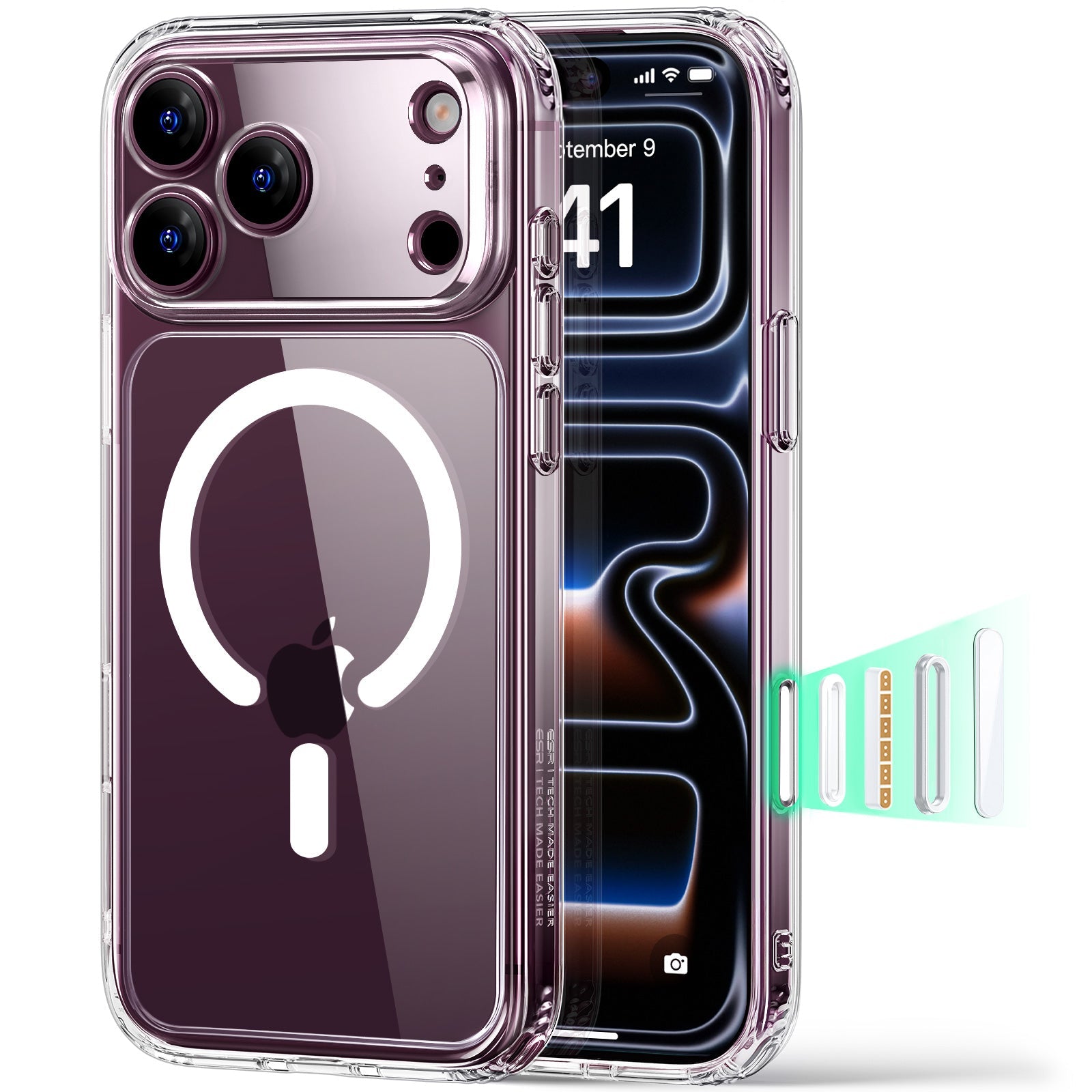 ESR Clear iPhone 18 Pro Magsafe Slim Phone Case