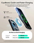 CryoBoost Foldable 3-in-1 Magnetic Charging Station  (25W) – Cryoboost,cooler and faster charging