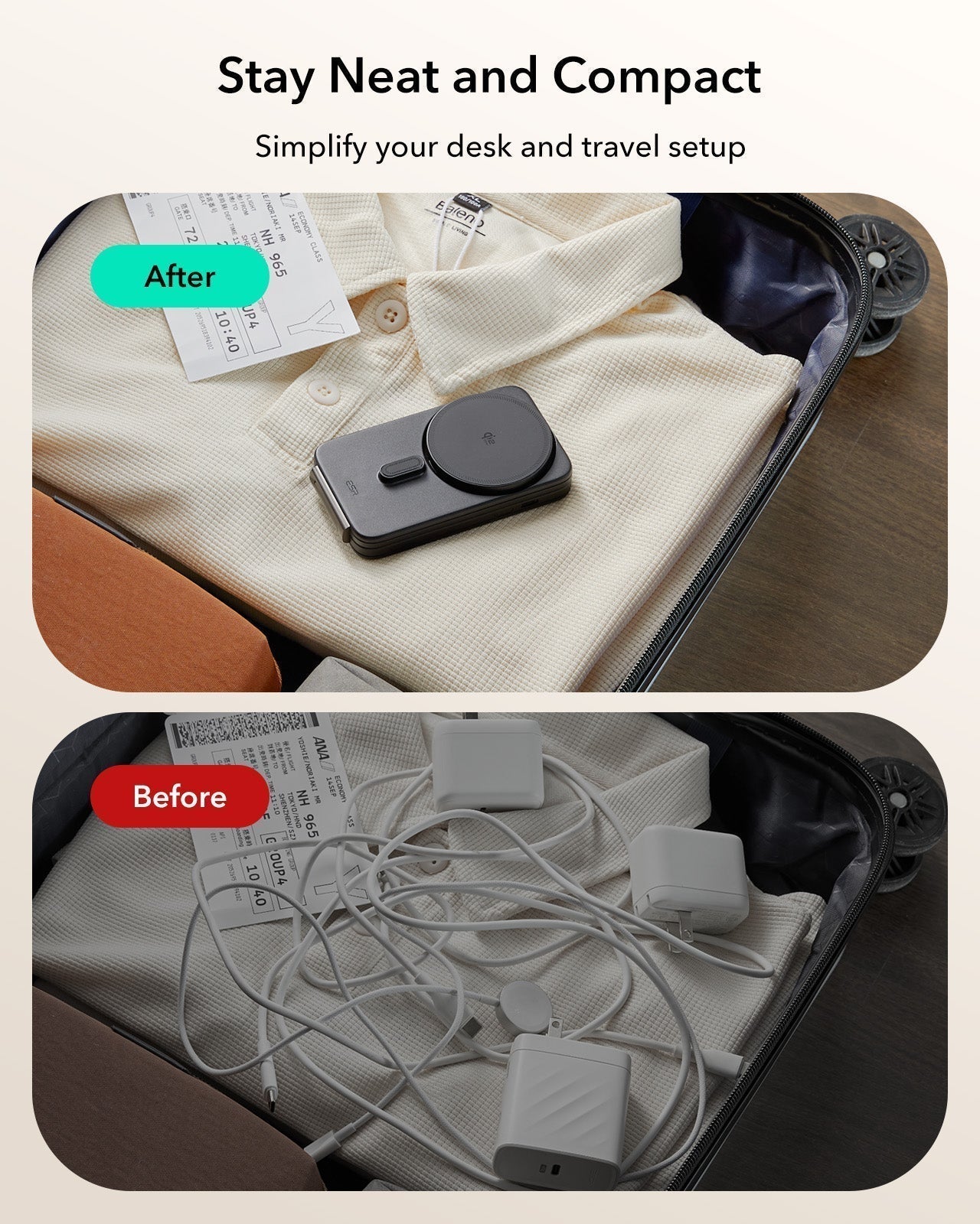 CryoBoost Foldable 3-in-1 Magnetic Charging Station  (25W) – stay neat and compact