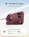 Cyclone 25W Magnetic Charging Pad with CryoBoost - Burgundy - 1 Set ESR ESR