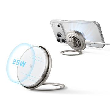 Cyclone 25W Magnetic Charging Pad with CryoBoost - Silver - 1 Set ESR ESR