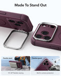 ESR Deep Burgundy iPhone 18 Pro Max Tough Phone Case Magsafe with Stand Made To Stand Out