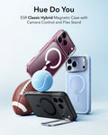 ESR Frosted Black iPhone 18 Pro Max Magsafe Slim Phone Case with Stand Hue Do You