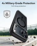 ESR Frosted Black iPhone 18 Pro Max Magsafe Slim Phone Case with Stand 4x Military-Grade Protection