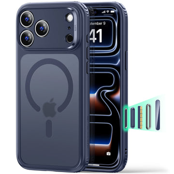 ESR Frosted Blue iPhone 18 Pro Max Magsafe Slim Phone Case