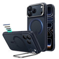 Frosted Blue iPhone 18 Pro Max Magsafe Slim Phone Case with Stand