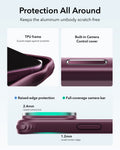 ESR Frosted Deep Burgundy Blue iPhone 18 Pro Magsafe Slim Phone Case with Stand Protection All Around