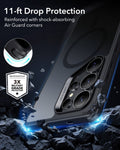 Galaxy S25 Ultra Clear Case with Privacy Screen Protector KF2
