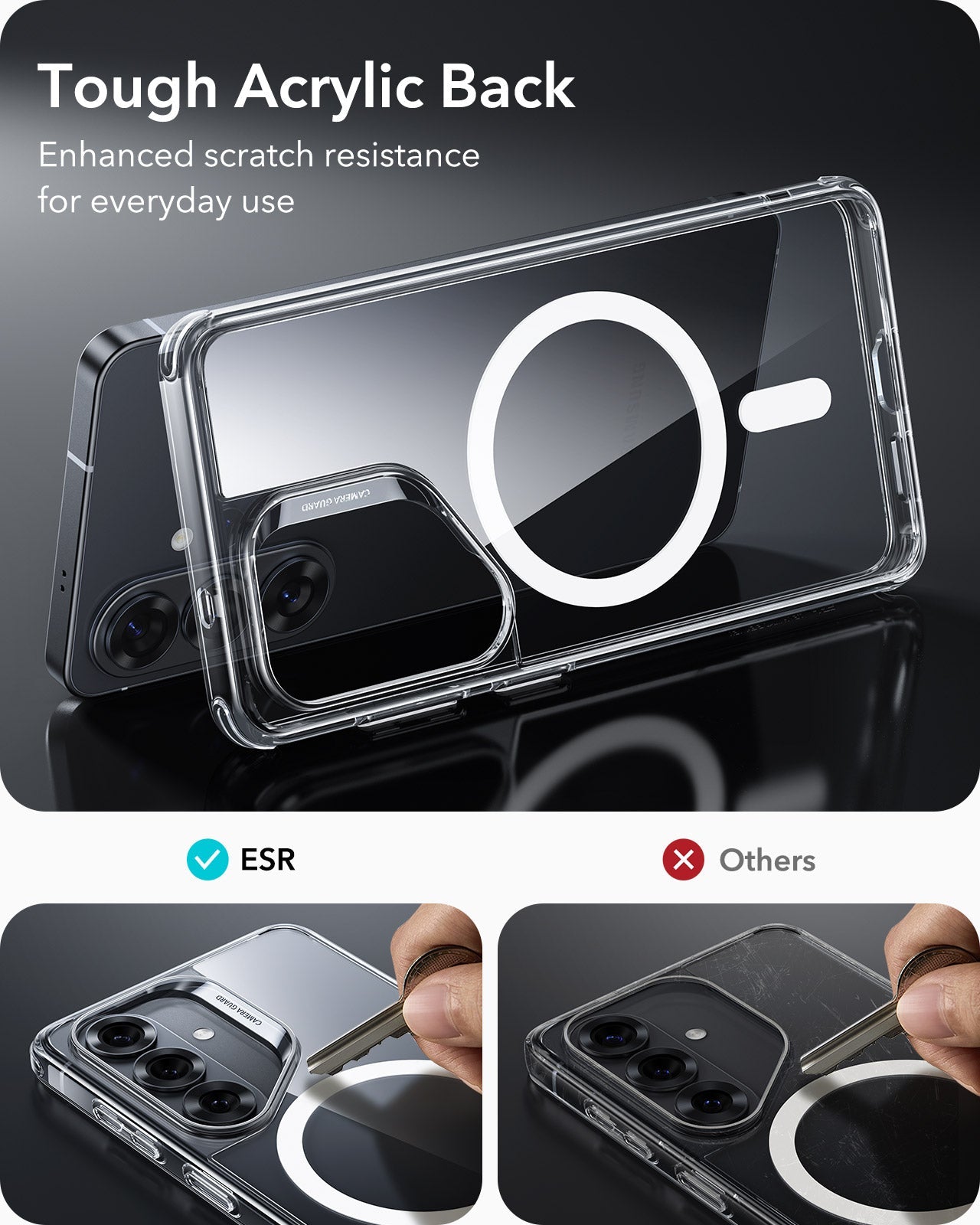 Samsung Galaxy S26 Classic Hybrid Magsafe Case Clear tough acrylic back