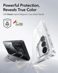 ESR Samsung Galaxy S26 Ultra Classic Hybrid Magsafe Case with Stand Clear Black Powerful Protection ，Reveals True Color