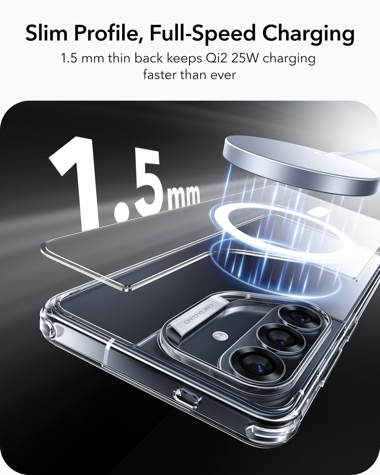 Samsung Galaxy S26 Plus Classic Hybrid Magsafe Case Clear slim profile full speed charging