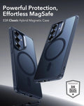 Samsung Galaxy S26 Plus Classic Hybrid Magsafe Case Frosted Blue Powerful Protection Effortless Magsafe