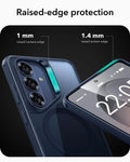 Samsung Galaxy S26 Plus Classic Hybrid Magsafe Case Frosted Blue Tough Acrylic Black