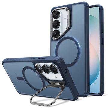 Samsung Galaxy S26 Plus Classic Hybrid Magsafe Case with Stand Frosted Blue
