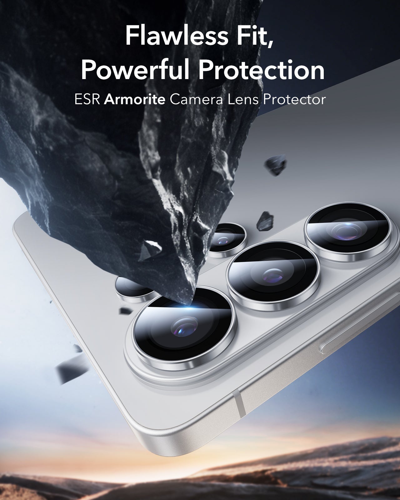 Galaxy S26 Ultra Camera Lens Protector Silver  Flawless Fit Powerful Protection