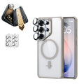 Galaxy S26 Ultra Classic Hybrid Magsafe Case and Corning Glass Screen Protector Set Clear Grey
