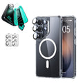 Galaxy S26 Ultra Classic Hybrid Magsafe Case and Armorite Screen Protector Bundle Clear
