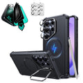 Galaxy S26 Ultra Cyber Tough Magsafe Case with Stand and Armorite Privacy Screen Protector Bundle Black