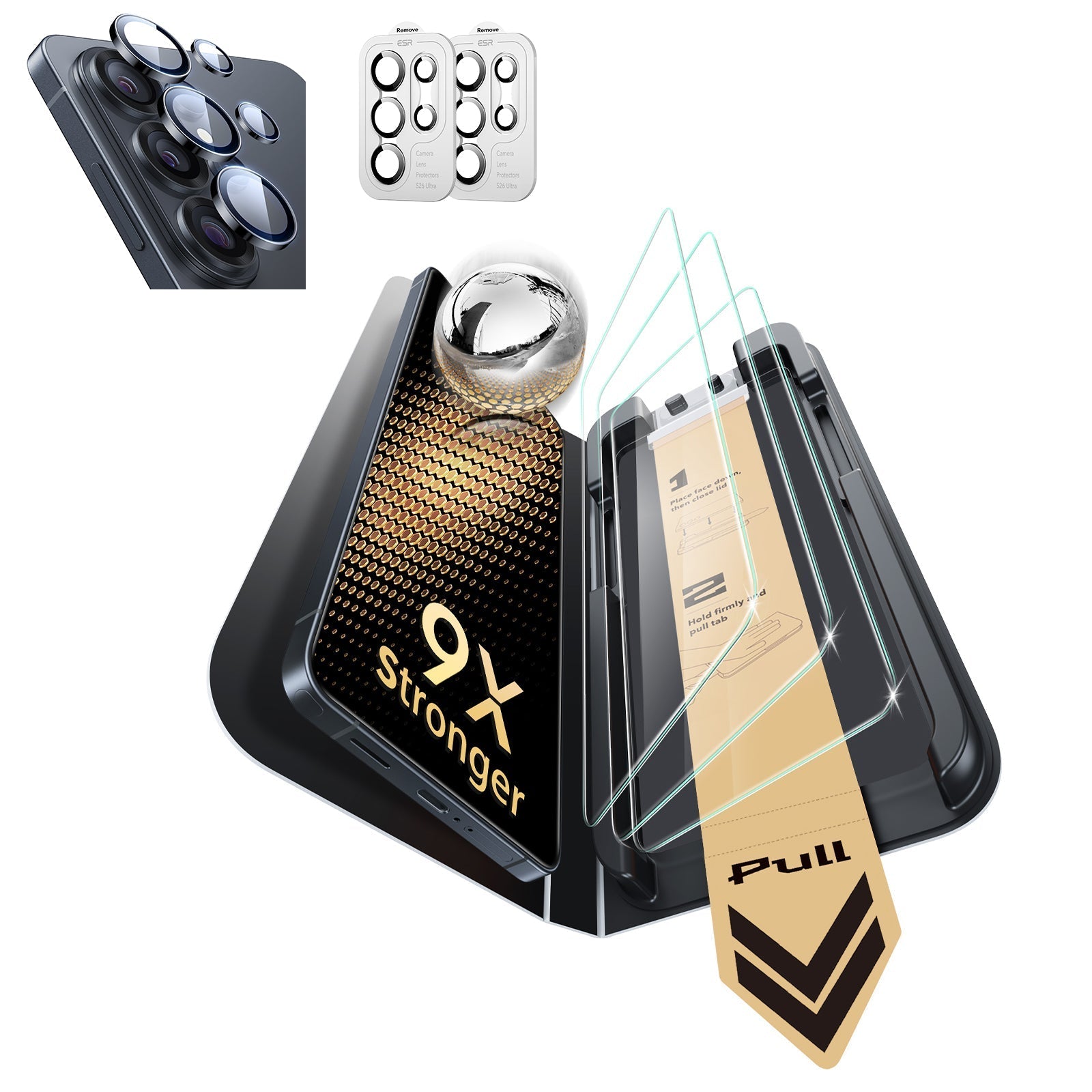 Galaxy S26 Ultra Corning Glass Screen Protector and Camera Lens Protector