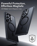 Samsung Galaxy S26 Ultra Classic Hybrid Magsafe Case Clear Frosted Black Powerful Protection Effortless Magsafe
