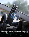 ESR Samsung Galaxy S26 Ultra Cyber Tough Magsafe Case with Stand Black Stronger Hold Reliable Charging 