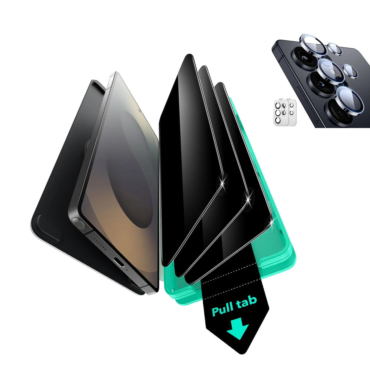 Galaxy S25 Ultra Armorite Screen Camera Lens Privacy Protection Bundle 3 Pack + 2 Sets