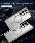 Galaxy S25 Ultra HaloLock Classic Hybrid Case - Clear Grey ESR ESR