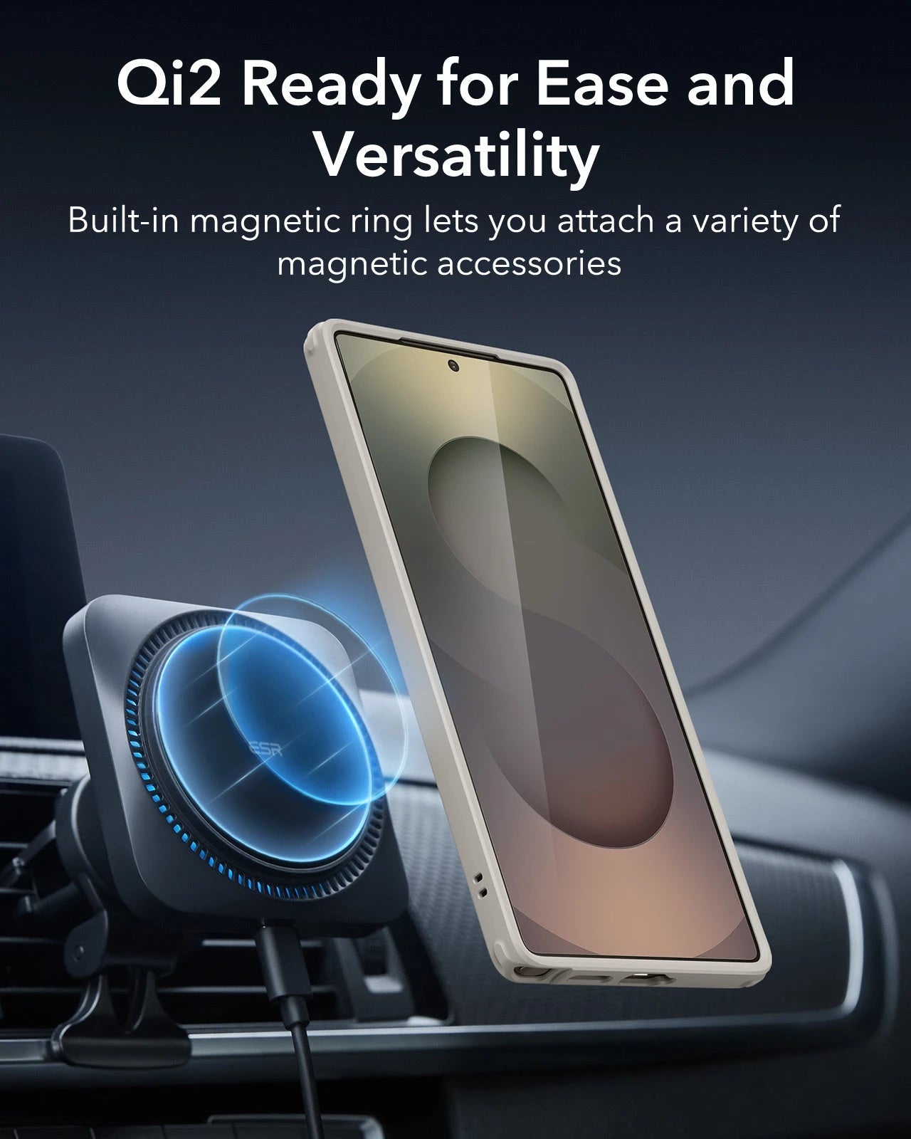 Galaxy S25 Ultra HaloLock Classic Hybrid Case - Clear Grey ESR ESR