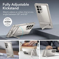 Galaxy S24 Ultra Armor Kickstand Case - Clear Grey - ESR 