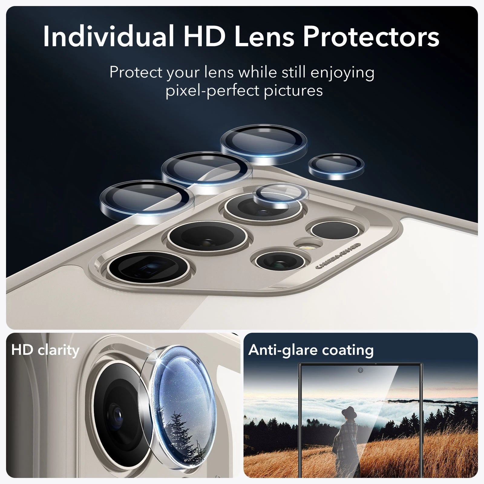 Galaxy S24 Ultra Armor Kickstand Case - Clear Grey - ESR 