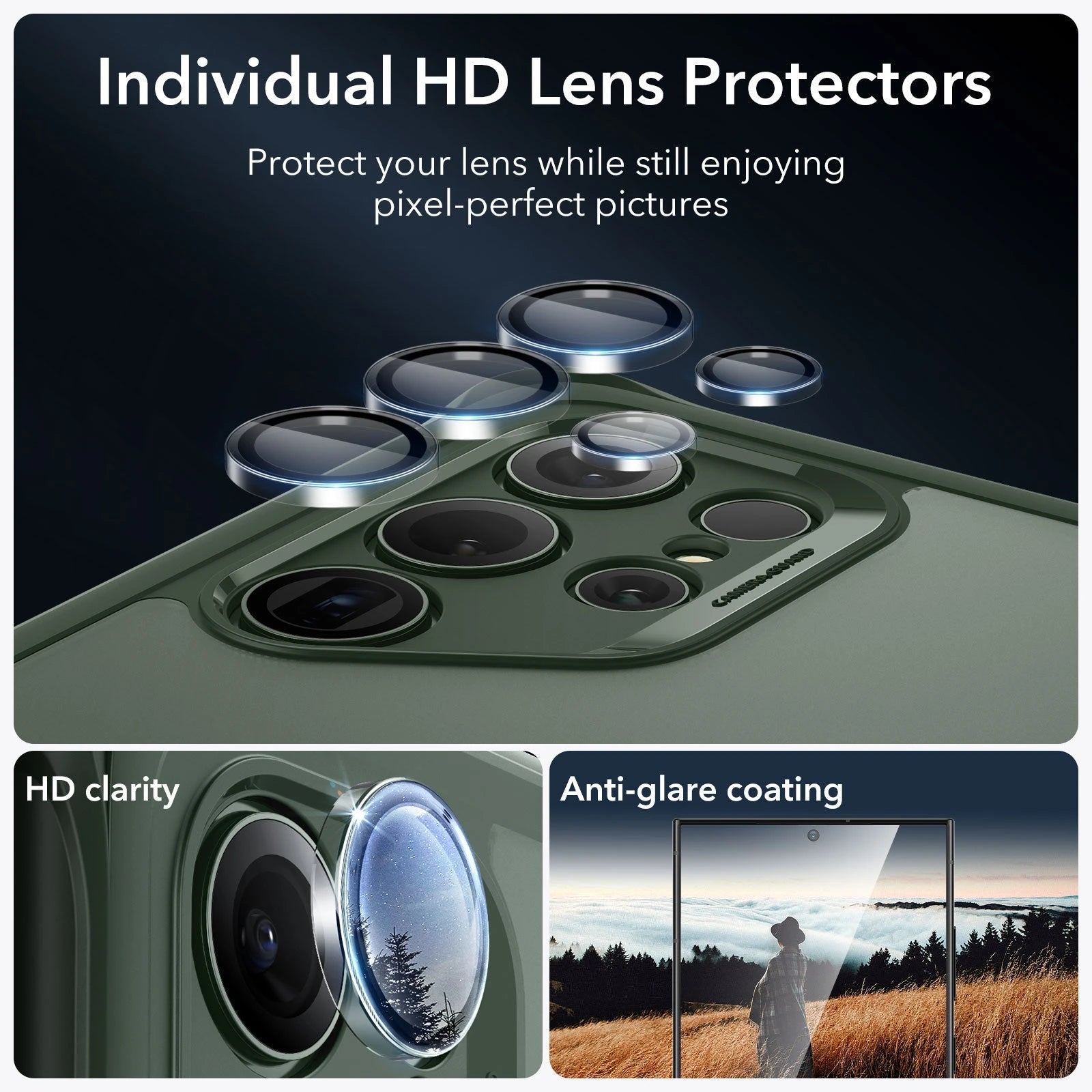 Galaxy S24 Ultra Armor Kickstand Case - Frosted Green - ESR 