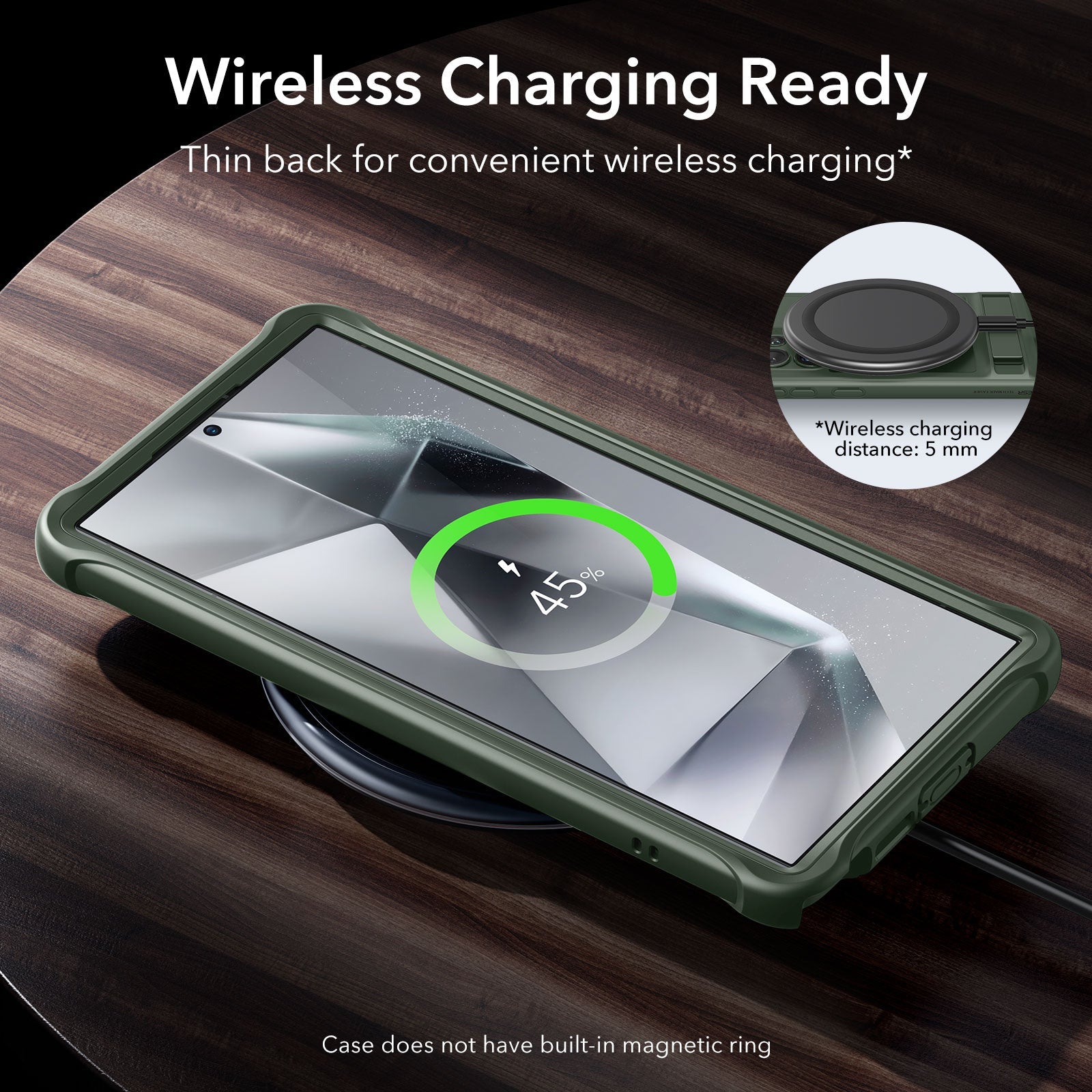 Galaxy S24 Ultra Armor Kickstand Case - Frosted Green - ESR 