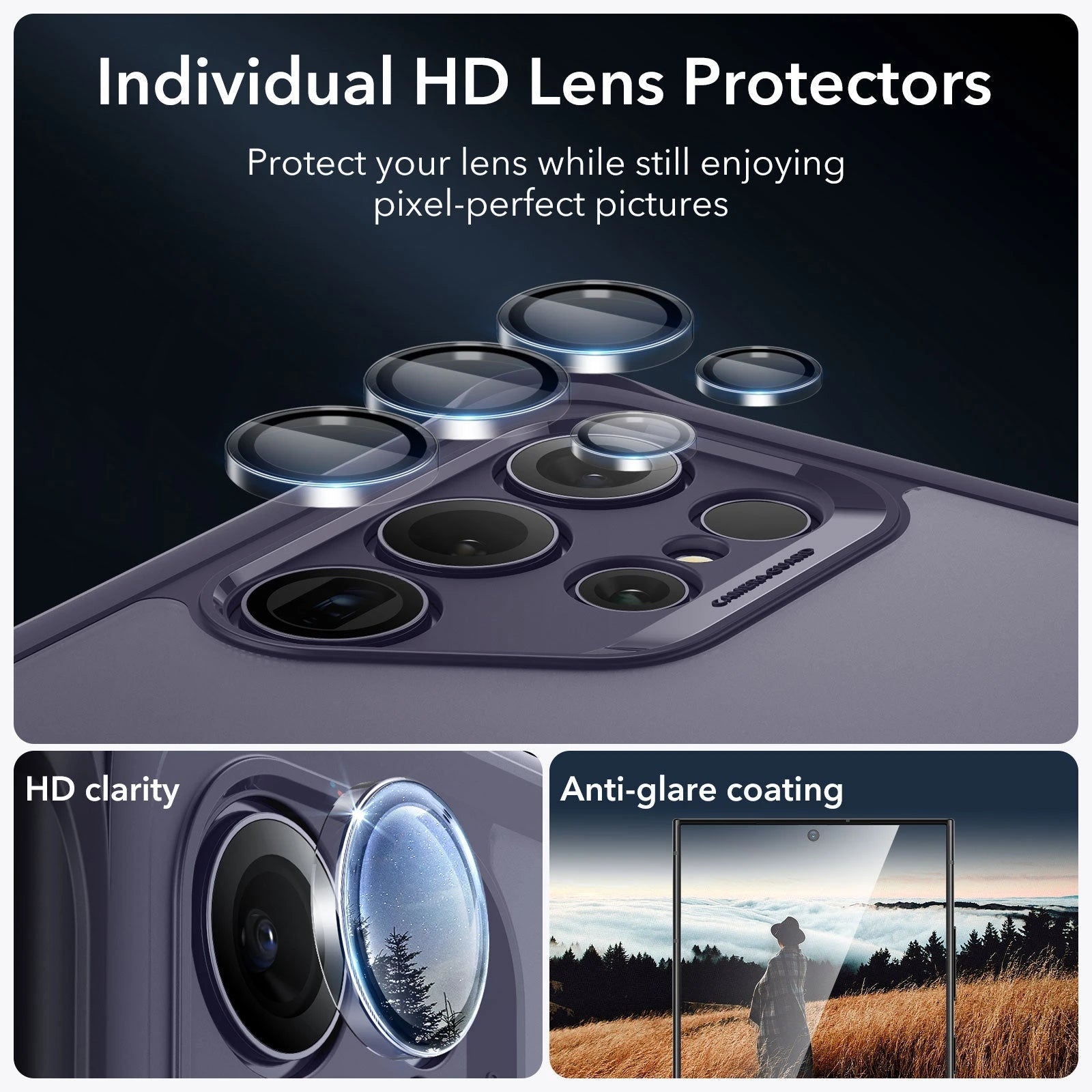 Galaxy S24 Ultra Armor Kickstand Case - Frosted Purple - ESR 