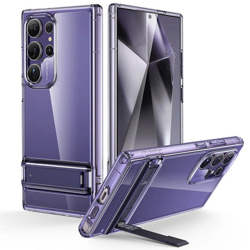 Galaxy S24 Ultra Boost Kickstand Case - Clear Purple - ESR 