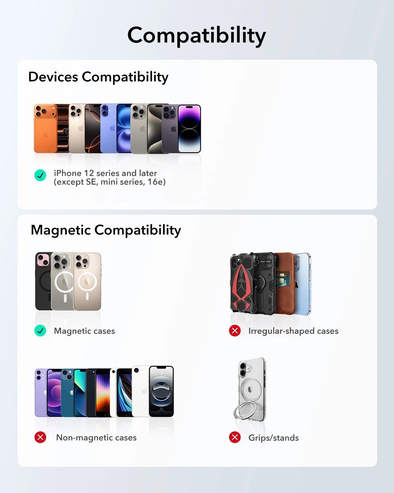 Geo Magnetic Wallet Stand-compatible iPhone